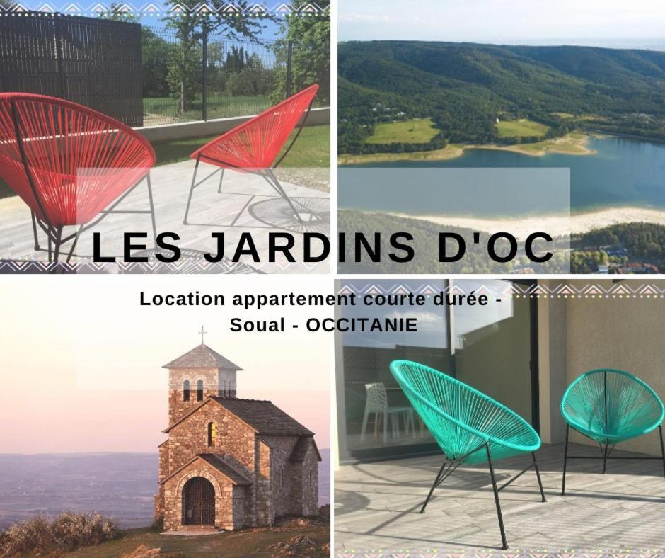 Les Jardins D'Oc - Wifi, Terrasse Et Jardinet - Appart T2 Neuf Soual ภายนอก รูปภาพ